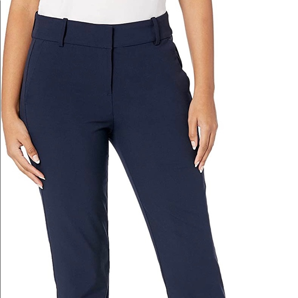 J. Crew Slim Ankle Crop Pants Classic Navy Blue Chinos